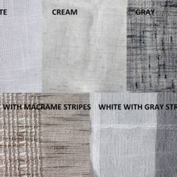 "Extra Long Sheer Decorative Linen Curtain - 1 Panel Custom Made 8-24 Ft 50"" 100" - thumbnail 2