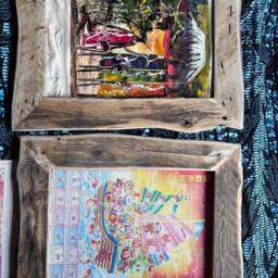 Handmade Reclaimed Wood Picture Frame Rustic Barn Style For A1-A4 Photos - thumbnail 2