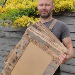 Handmade Reclaimed Wood Picture Frame Rustic Barn Style For A1-A4 Photos - thumbnail 3