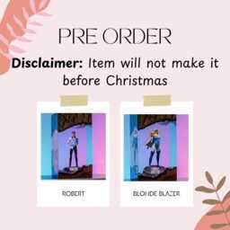 Preorder Blond Blazer Resin Lamp - Dispatch Inspired Led Diorama Light - Gamer Desk Handcrafted Indie Gaming Room Decor - thumbnail 3