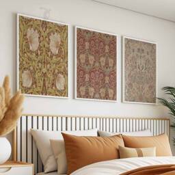 William Morris Set Of 3 Prints, Wall Art, Floral Pattern Nature Art Nouveau, Vintage - thumbnail 2