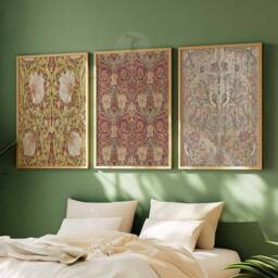 William Morris Set Of 3 Prints, Wall Art, Floral Pattern Nature Art Nouveau, Vintage - thumbnail 3