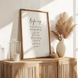 Life Is Too Short Print - Quote Prints Shelf/Wall Decor - thumbnail 1