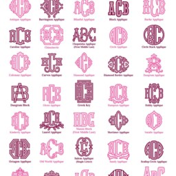 Monogrammed Applique Cotton Pillow - thumbnail 4