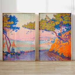 Set Of 2 Expressionist Prints, Paul Signac Art, Floral Wall Fauvist Art Decor, Scenery, Home Gift, A1/A2/A3/A4 - thumbnail 3