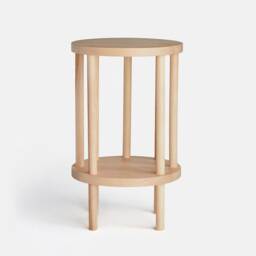 Minimalist Birch Bench, Modern Side Table, Cofee Bed Table - thumbnail 2