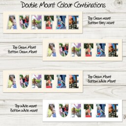 Auntie Photo Frame Custom Name Gift, Wall Decor - 24x8 Inches - thumbnail 2