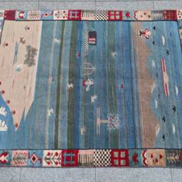 "Animal Design Kilim Rug 4'5""x3'5" - thumbnail 2