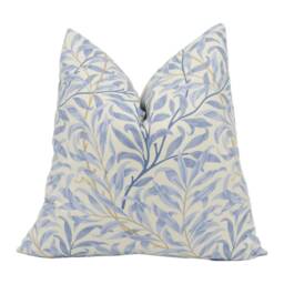 William Morris - Willow Boughs China Blue/Cream Cushion Cover Throw Pillow Designer Home D??cor - thumbnail 1