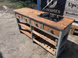 Integrated Hob Kitchen Island - thumbnail 1
