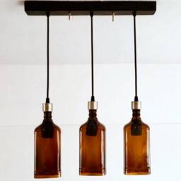 Ballantines Finest Bottle Light Chandelier Fixture - Ceiling Lamp Condo & Kitchen - thumbnail 3
