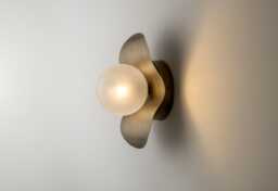 Blackened Brass Wall Lighting - Lamp Vanity Light Fixture, Sconce, Lamp, , Small - thumbnail 1
