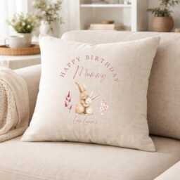 Personalised Cushion, Mothers Day Gift, Gift For Mum, First Day, Her, Cushion Cover, Mom, Gifts - thumbnail 1
