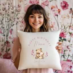 Personalised Cushion, Mothers Day Gift, Gift For Mum, First Day, Her, Cushion Cover, Mom, Gifts - thumbnail 4