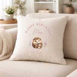 Personalised Cushion, Mothers Day Gift, Gift For Mum, First Day, Her, Cushion Cover, Mom, Gifts - thumbnail 3