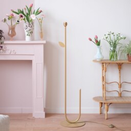 Floor Lamp & Simple Flower Lampshade - Cannage - thumbnail 3