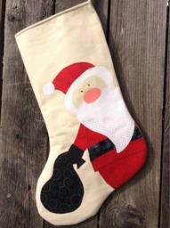 Personalized Christmas Stocking - Santa Stockings Large Children - thumbnail 1