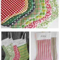Personalized Christmas Stocking - Santa Stockings Large Children - thumbnail 4