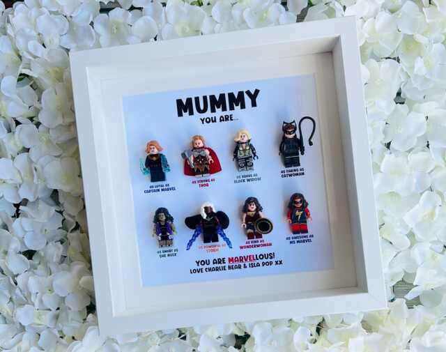 Mum Mummy Hero Gift Frame - 8M Mother's Day, Christmas, Auntie, Grandma Nanny Unique Personalised Customised Gift - image 1