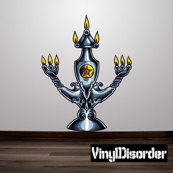 Occult Wall Decal - Fabric Vinyl Removable & Reusable Occultuscolor009Et