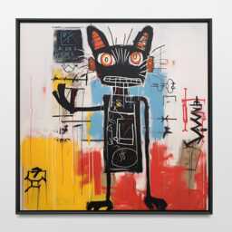 Abstract Black Cat Wall Art - thumbnail 3