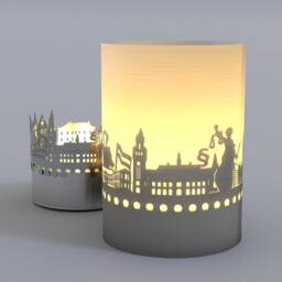 Den Haag Skyline Gift Tube Shadow Play - A Mesmerizing Souvenir For Fans Illuminate Your Space With Magical City Silhouettes - thumbnail 3