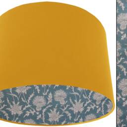 Teal Thistle Lampshade Country Home Lighting - thumbnail 2