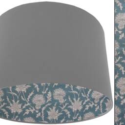 Teal Thistle Lampshade Country Home Lighting - thumbnail 3