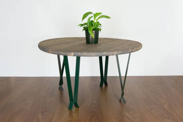 End Table Legs, Metal Diy Legs, Small Dining Desk Leg, Antique Green Copper Color - image 1