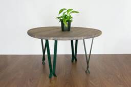 End Table Legs, Metal Diy Legs, Small Dining Desk Leg, Antique Green Copper Color