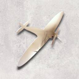 Personalized Spitfire Acrylic Mirror Wall Art Engraved Plane Decor - thumbnail 2