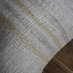 40cm - 16Inch Vintage Kilim Cushion Cover Handwoven - Soft Weave Plain Hemp Wool Linen - thumbnail 3