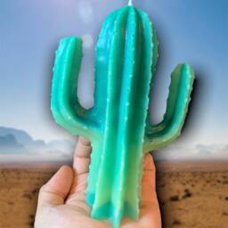Cactus Candle/Candle/Figure/Sculpture/Candle 3D/Scented/Gift/Home Decor/Art Design/Design Candle/Fashionable Candle/Dog/Art/Deco/Unique/ - thumbnail 2