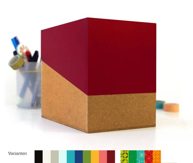 Collection Box, Box With Lid in Different Colors, Empty, For Collecting, Slanted Lid, Index Card Box, Sperlingb.design - image 1