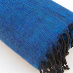 Handmade Yak Wool Blend Blanket Soft Warm Nepal Throw - thumbnail 2