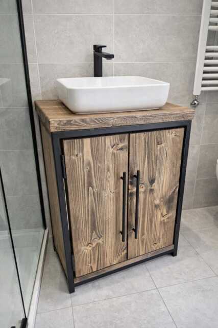 Bathroom Vanity Unit Storage Handmade - image 1