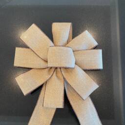Large Handmade Burlap Bow Christmas Wreath Or Tree Topper