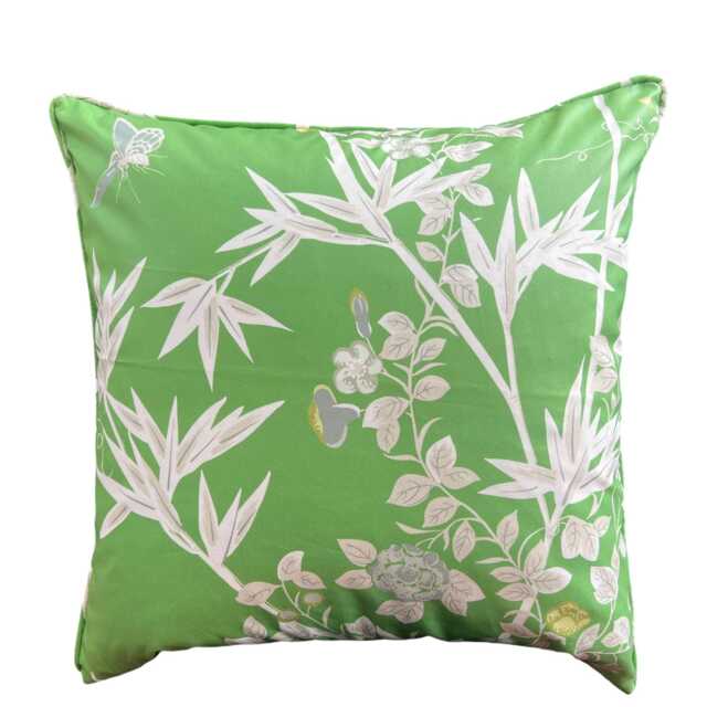 Scalamandre Jardine De Chine Green White Cushion Pillow Throw Cover - image 1