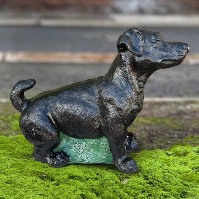Stone Jack Russell Terriere Figurine Concrete Dog Statue Outdoor Animal Sculpture Cement Pet Memorial Ornament Dog Lover Gift Yard Art - image 1