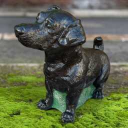 Stone Jack Russell Terriere Figurine Concrete Dog Statue Outdoor Animal Sculpture Cement Pet Memorial Ornament Dog Lover Gift Yard Art - thumbnail 4