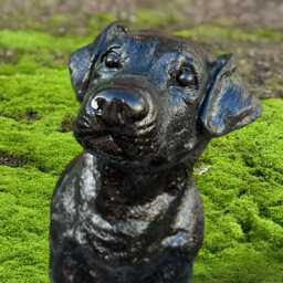 Stone Jack Russell Terriere Figurine Concrete Dog Statue Outdoor Animal Sculpture Cement Pet Memorial Ornament Dog Lover Gift Yard Art - thumbnail 2