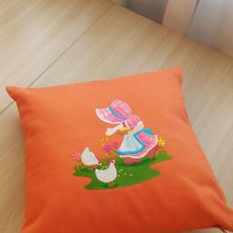 "Baby Pillow Cases With Embroidery ""In The Village" - thumbnail 2