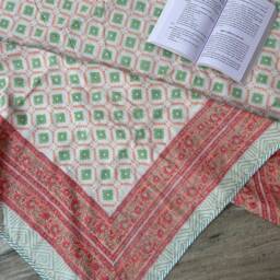 Handmade Floral Jaipuri Dohar Reversible Cotton Bedspread - thumbnail 3