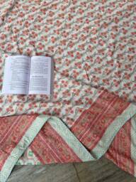 Handmade Floral Jaipuri Dohar Reversible Cotton Bedspread - thumbnail 1