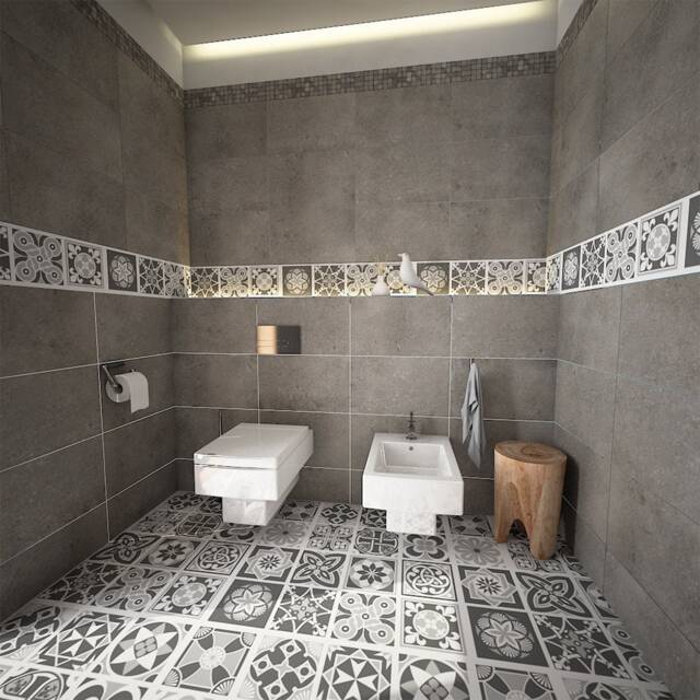Carrelage Adh??sif, Floor Tile Stickers, Autocollant, Fliesenaufkleber, Mosaic Wall Art, Fliesensticker, Pack Of 32 - Skugreyfl - image 1