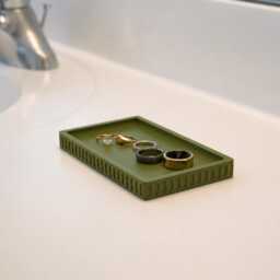 Soap Dish Bathroom Tray Jewellery Vanity Organiser Ring Counter Storage Taro Decor - thumbnail 3