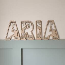 Unicorn Letters, Name Sign Wood, Unicorn Sign, Personalised Name Sign, Custom Name, Theme Decor, Wall Art - thumbnail 2