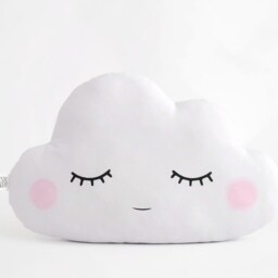 Girl & Boy Nursery Decor Cushion Set, Cloud Star Pillow, Pink Gray Toddler Children Kids Newborn Gift Bed Cot Chair Baby Birthday - thumbnail 3