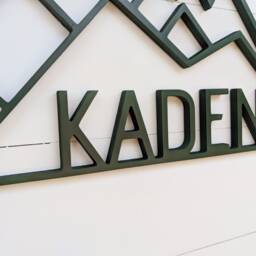 Geometric Mountain Name Sign, Woodland Nursery Decor - thumbnail 2