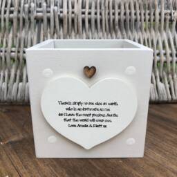 Auntie Personalised Flower/Plant Pot Gift Special Aunty Aunt Great Or Any Name. Shabby Chic Style Birthday Christmas Gardening - thumbnail 1
